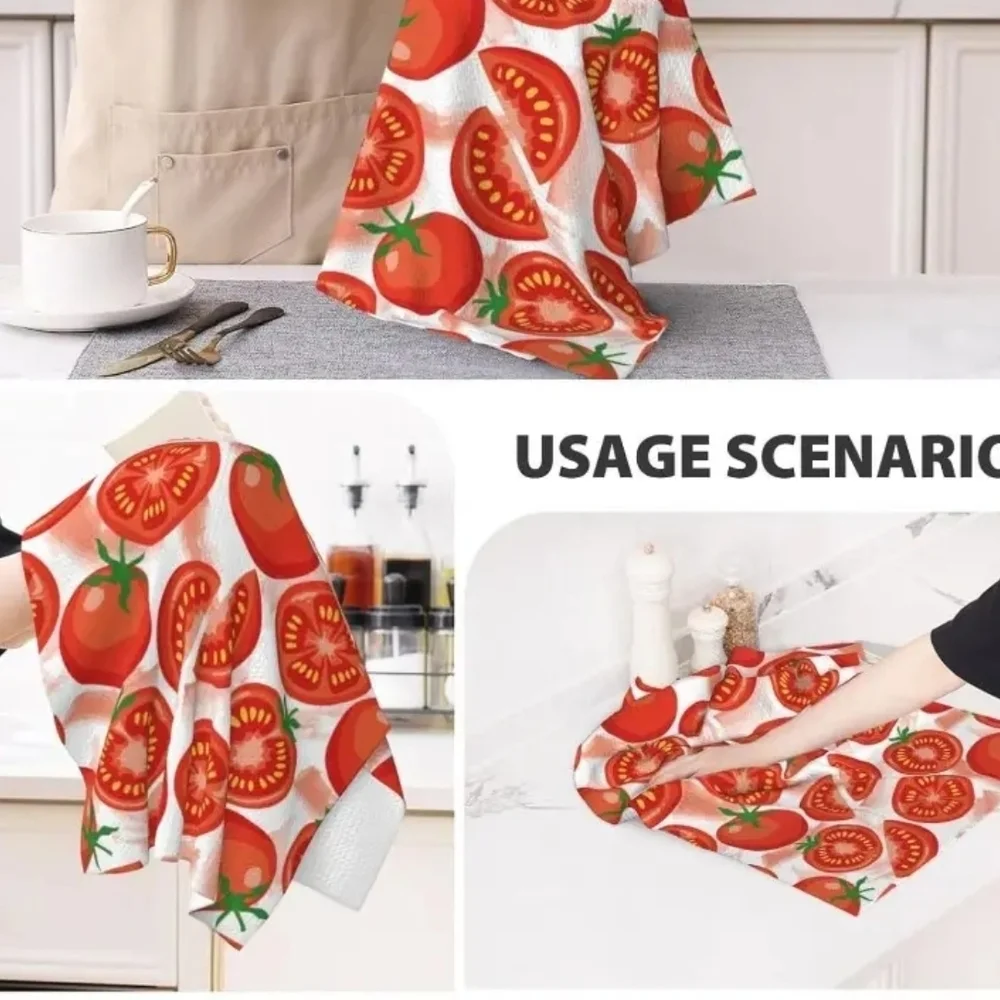 Tomato Print Kitchen Towel 26 x 18 Set of 2 Towels